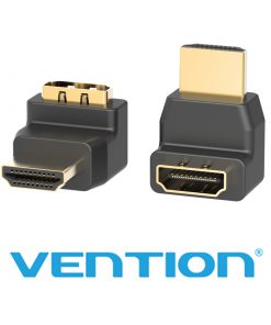 Đầu nối HDMI (F) to HDMI (M) gập 90 độ chính hãng Vention H380HDFA