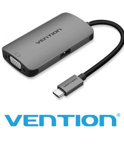 Cáp chuyển USB Type C to VGA, USB 3.0, PD Vention CGJHA(3 in 1)