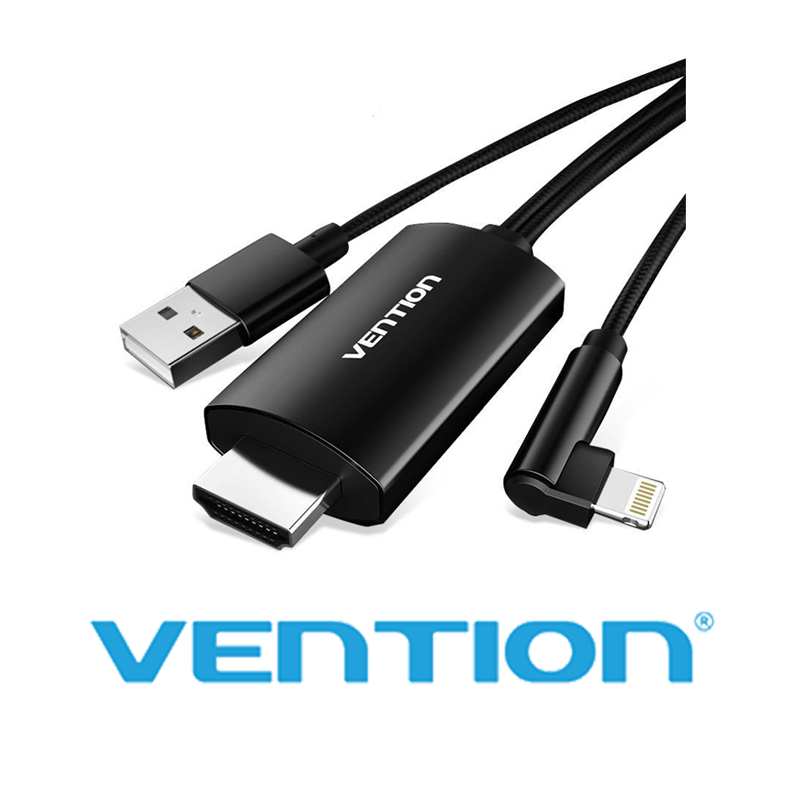 Cáp chuyển Lightning to HDMI 2m Vention CELBH · Thế giới phụ kiện PC