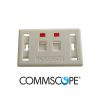 Faceplate Mặt nạ outlet 2 cổng Commscope
