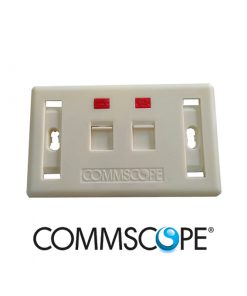 Faceplate Mặt nạ outlet 2 cổng Commscope