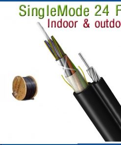 Cáp quang Single-mode 24 FO (Core or Sợi), Cáp quang treo hình số 8 Singlemode 24 fo TFP