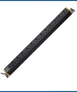 Thanh nguồn PDU 12 cổng chuẩn đa năng Universal lắp dọc dùng cho tủ mạng