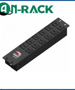 Thanh nguồn PDU 12 ổ cắm đa năng 16A-C20, ổ đôi