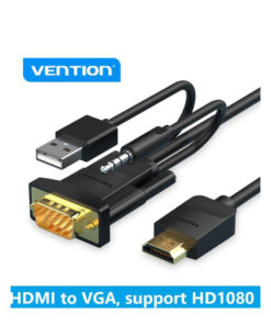 Cáp chuyển HDMI to VGA Cable with Audio Output & USB Power Supply 2M Black